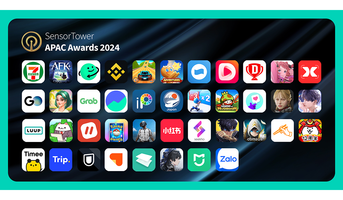 ポケポケ、セブンイレブン、U-NEXTなど日本アプリが複数入賞！ Sensor Tower APAC Awards 2024
